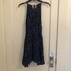 Chelsea & Violet navy polka dot dress